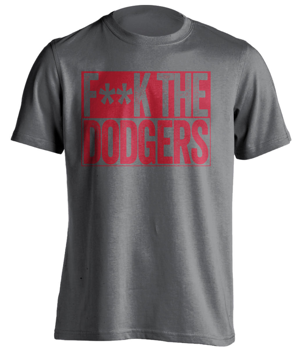FUCK THE DODGERS - Boston Red Sox Fan T-Shirt - Box Design - Beef Shirts