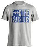 FUCK THE PATRIOTS - Buffalo Bills T-Shirt - Box Design