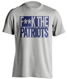 FUCK THE PATRIOTS - New York Giants Fan T-Shirt - Box Design - Beef Shirts