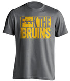 FUCK THE BRUINS - Buffalo Sabres T-Shirt - Box Design