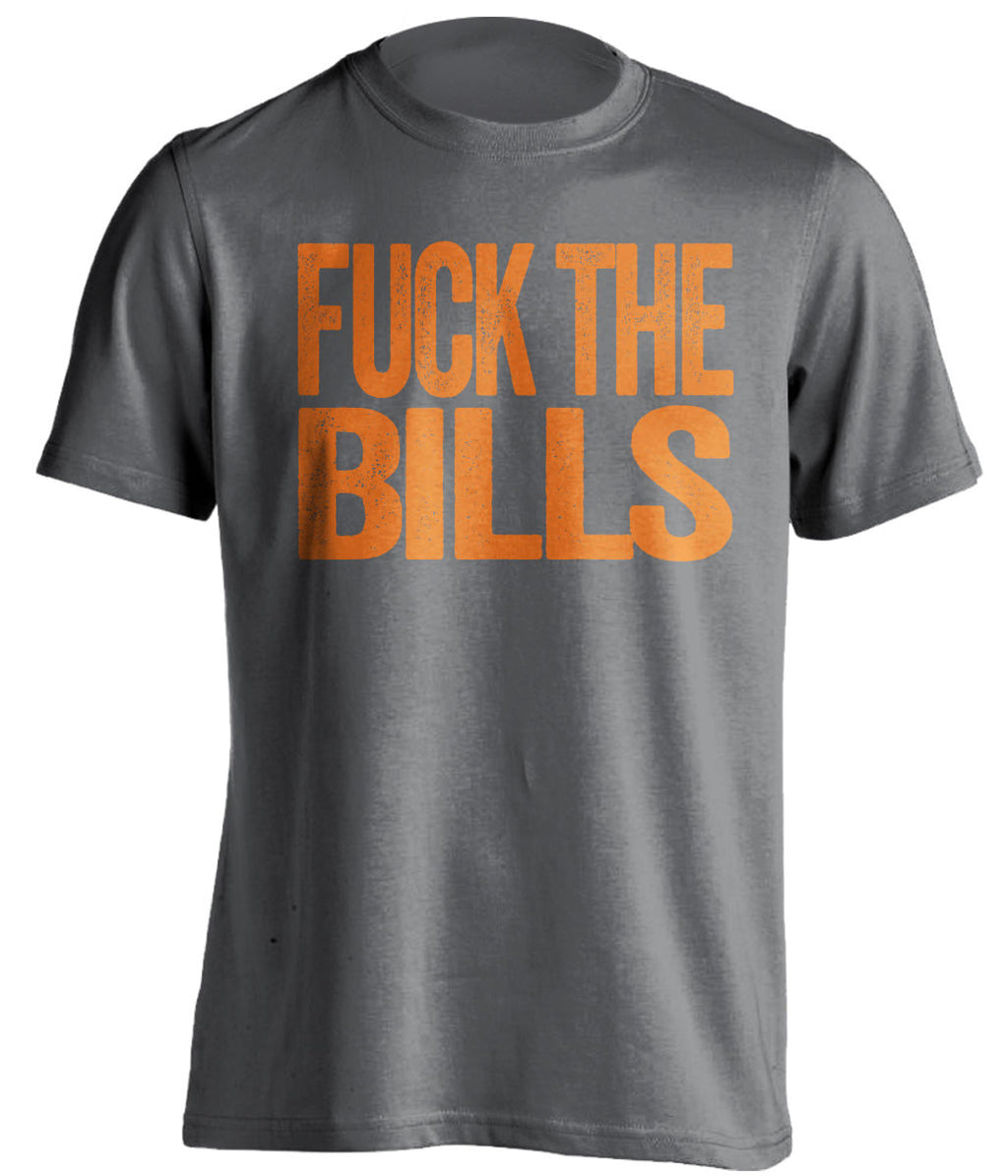 FUCK THE BILLS - Miami Dolphins Fan T-Shirt - Text Design - Beef Shirts