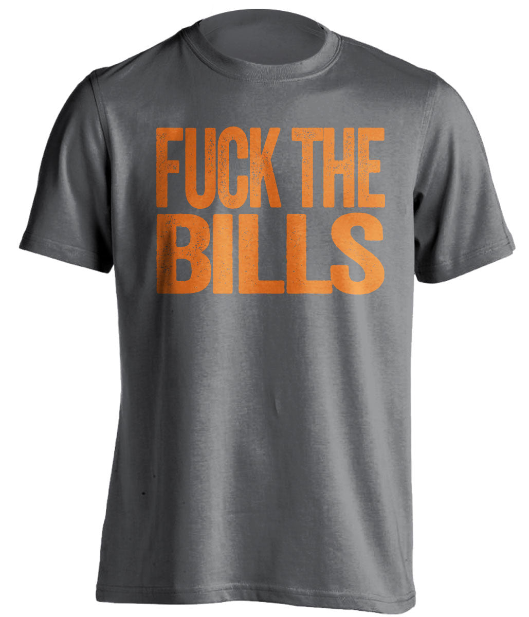 FUCK THE BILLS - Miami Dolphins Fan T-Shirt - Text Design - Beef Shirts