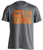 FUCK THE SOONERS - Oklahoma State Cowboys Fan T-Shirt - Box Design - Beef Shirts