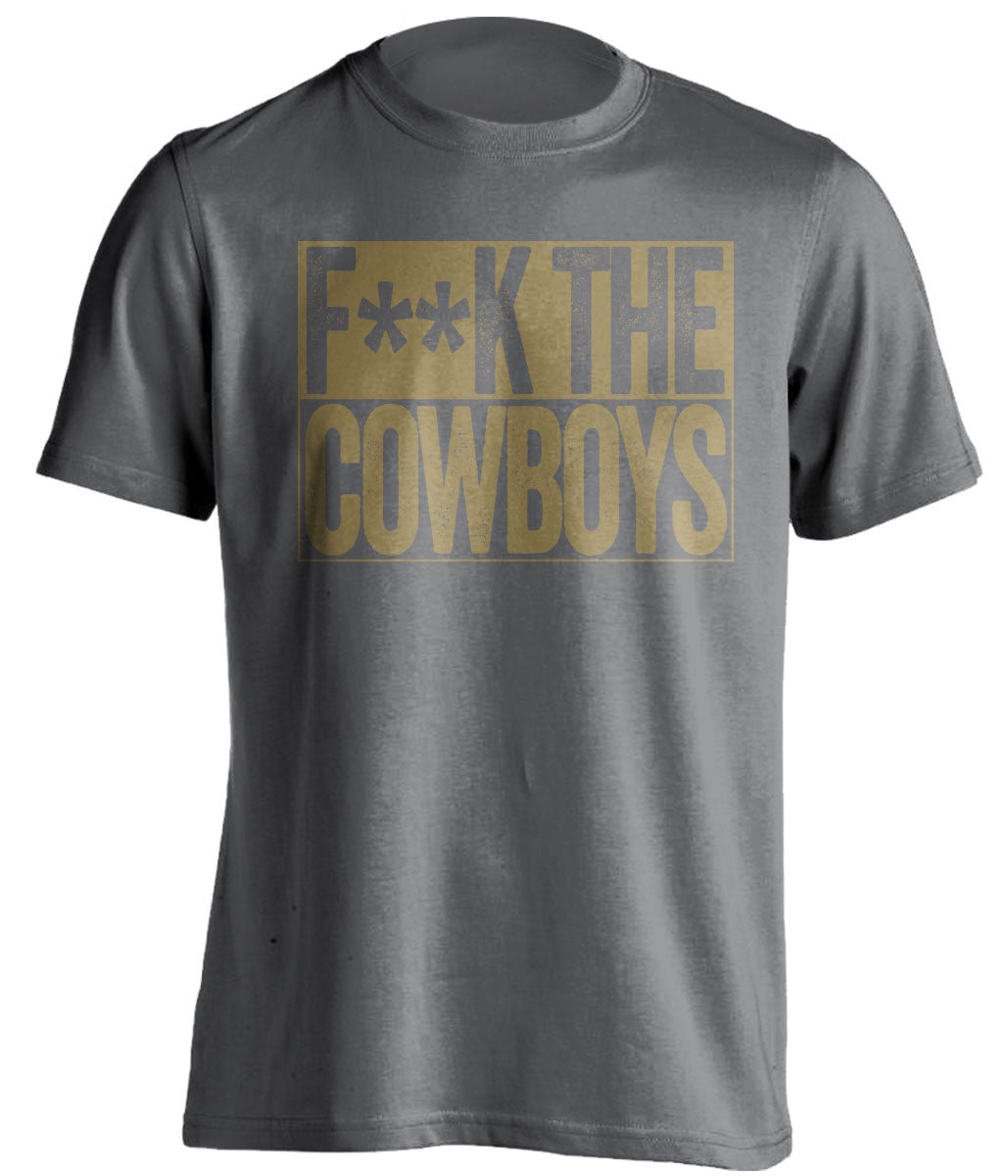 FUCK THE COWBOYS - New Orleans Saints T-Shirt - Box Design