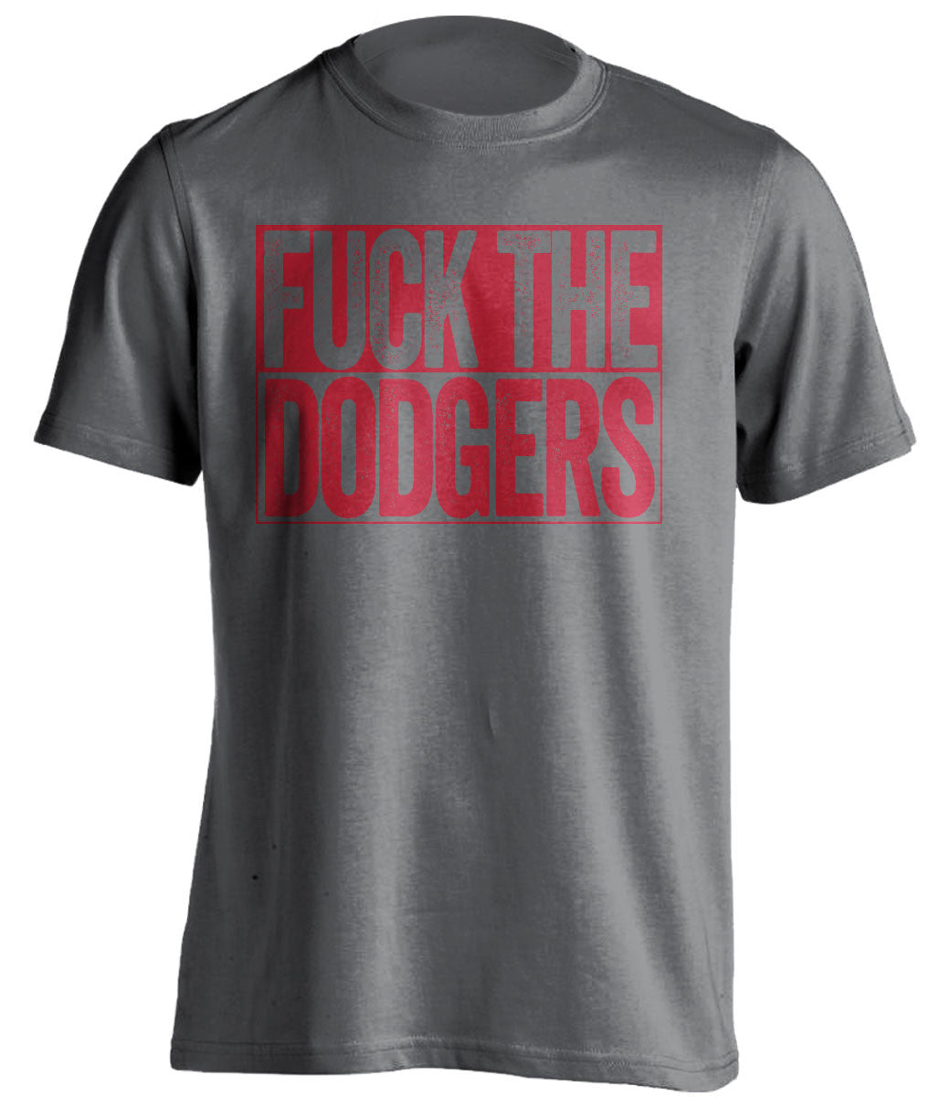 FUCK THE DODGERS - Boston Red Sox Fan T-Shirt - Box Design - Beef Shirts