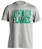 FUCK THE FLAMES - Vancouver Canucks Fan T-Shirt - Box Design - Beef Shirts