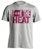 FUCK THE HEAT - Cleveland Cavaliers Fan T-Shirt - Box Design - Beef Shirts