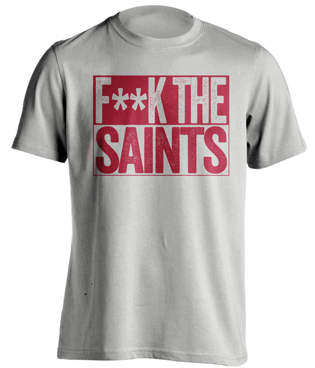 FUCK THE SAINTS - Tampa Bay Buccaneers Fan T-Shirt - Box Design - Beef Shirts