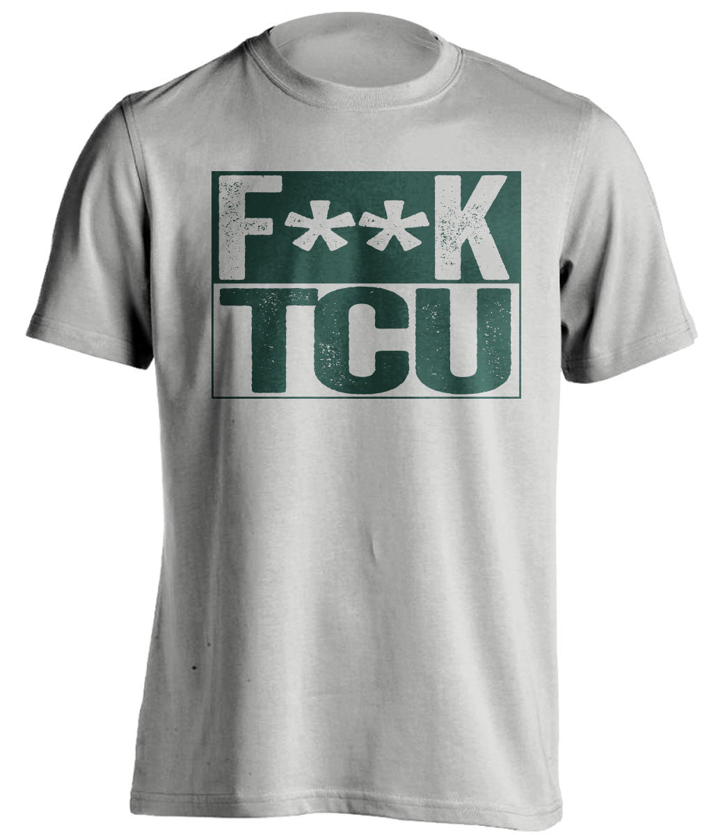 FUCK TCU - Baylor Bears Fan T-Shirt - Box Design - Beef Shirts