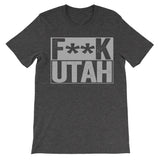 Fuck Utah dark grey trendy tshirt