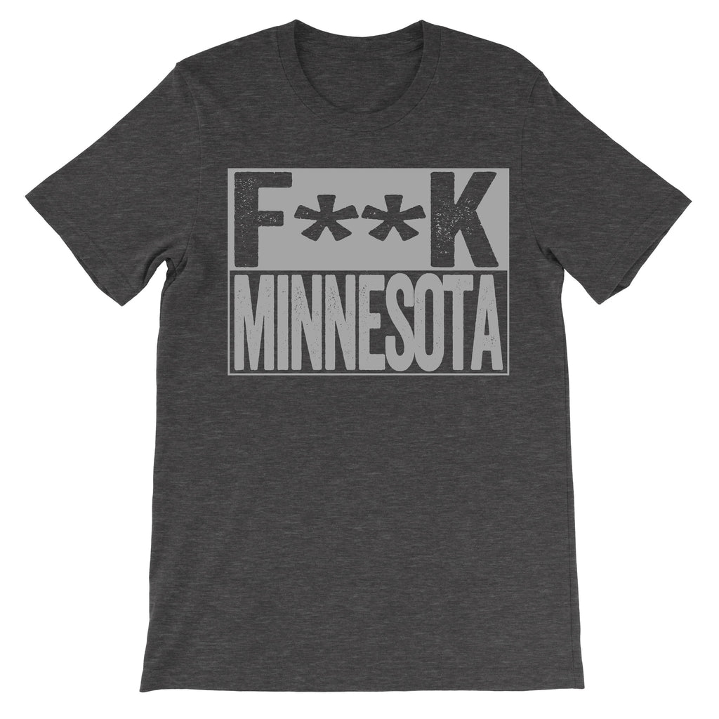 Fuck Minnesota dark grey subversive tshirt