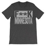 Fuck Minnesota dark grey subversive tshirt
