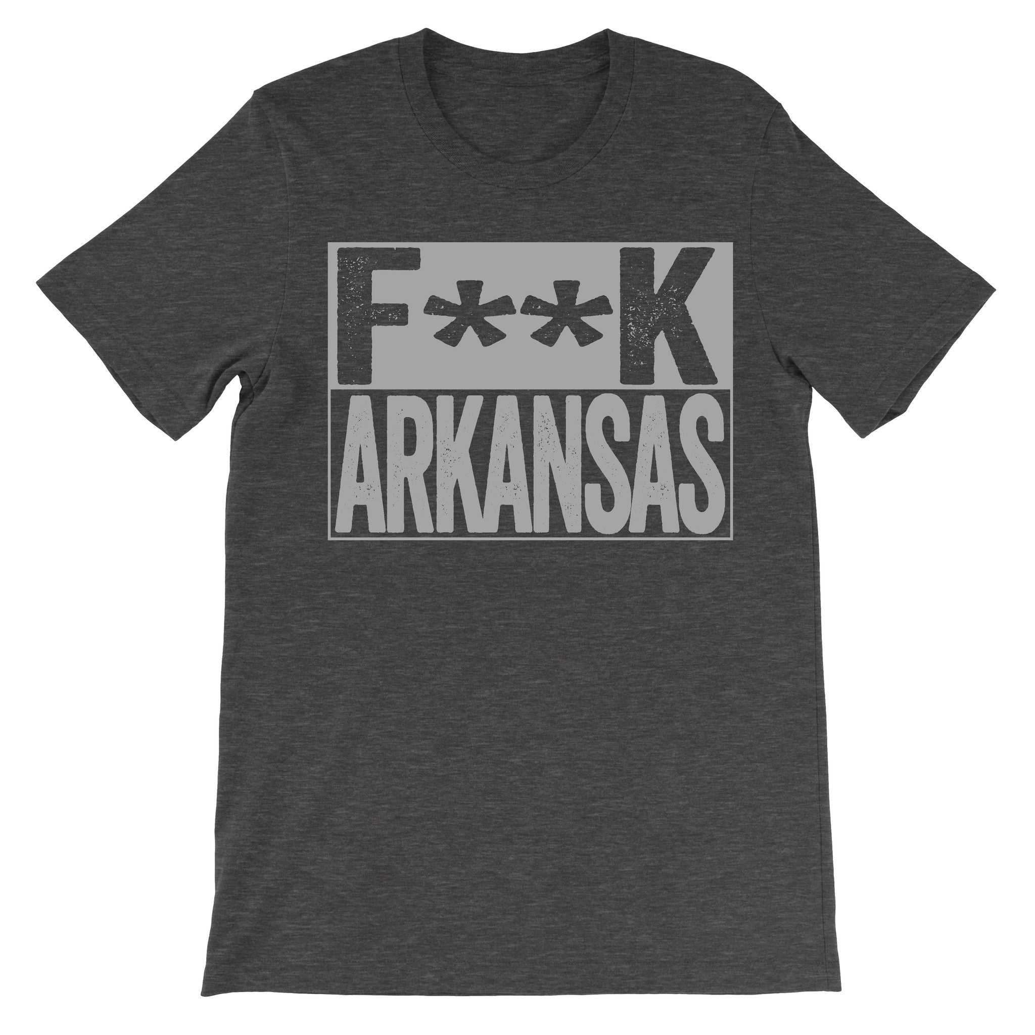 Fuck Arkansas dark grey fashion tee
