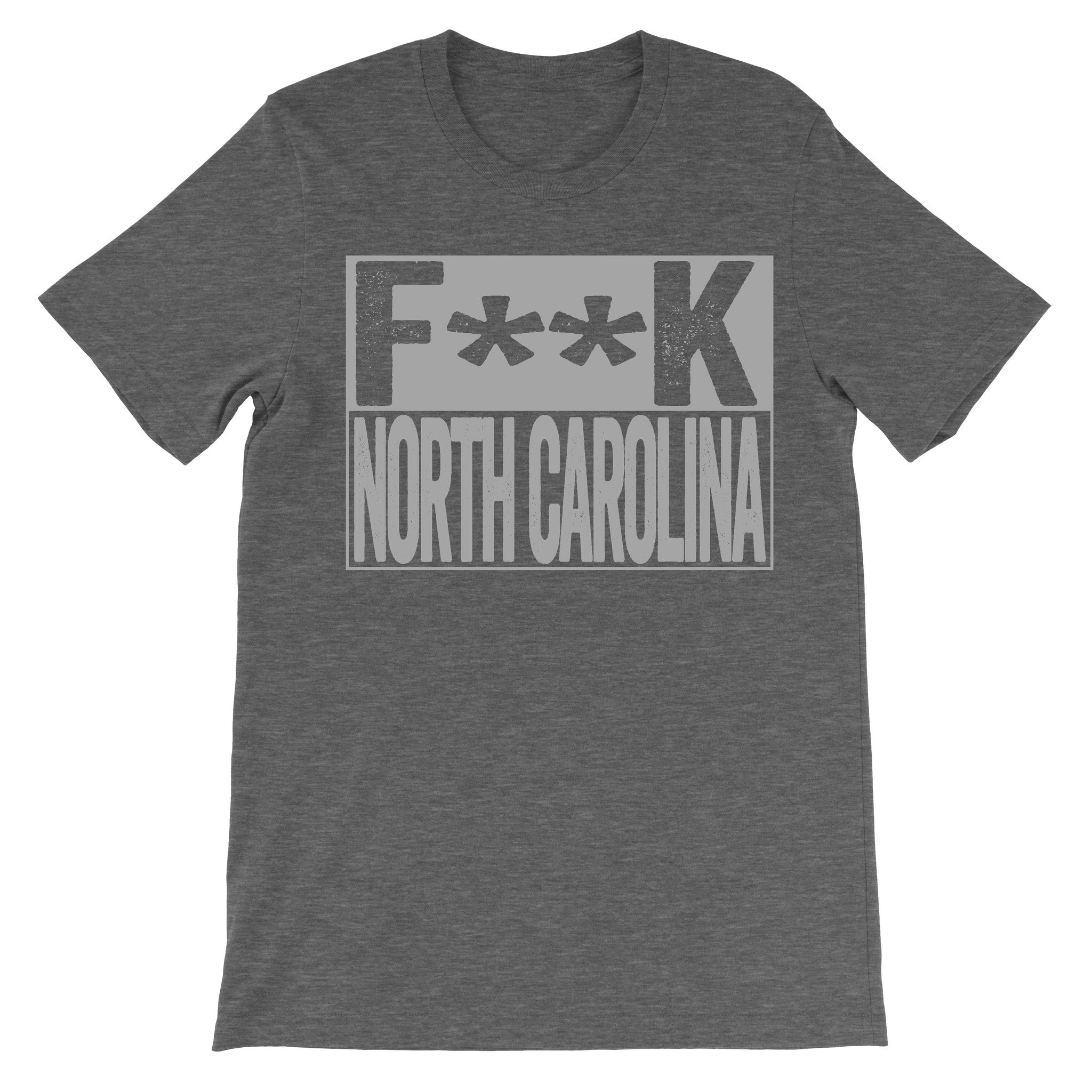 Fuck North Carolina dark grey tshirt