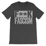 fuck fascism dark grey shirt