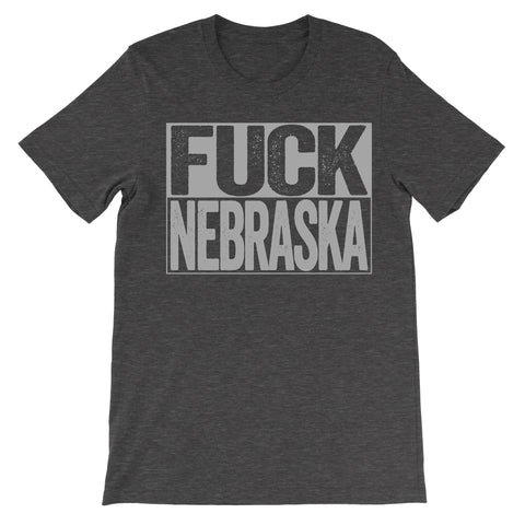 fuck nebraska dark grey tshirt