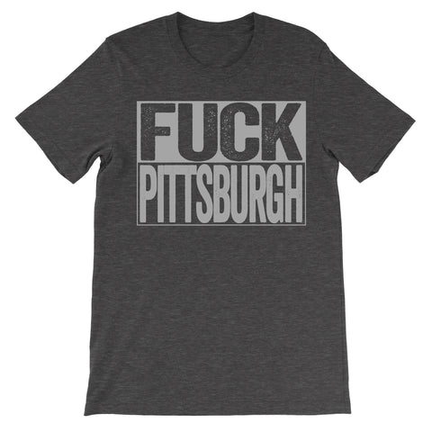 fuck Pittsburgh dark grey shirt