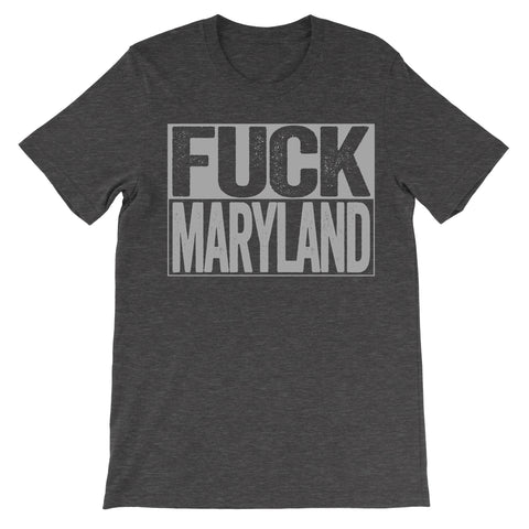 Fuck Maryland dark grey funny tshirt