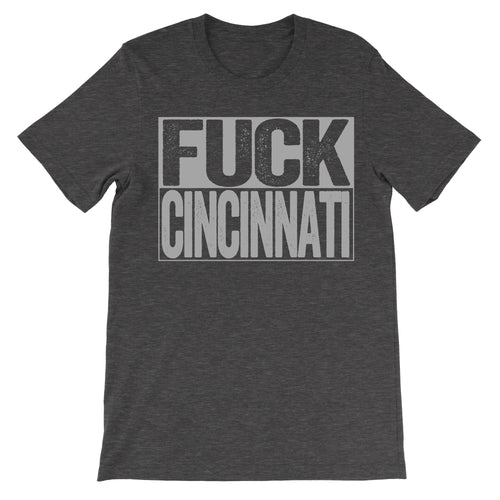 fuck Cincinnati dark grey tshirt