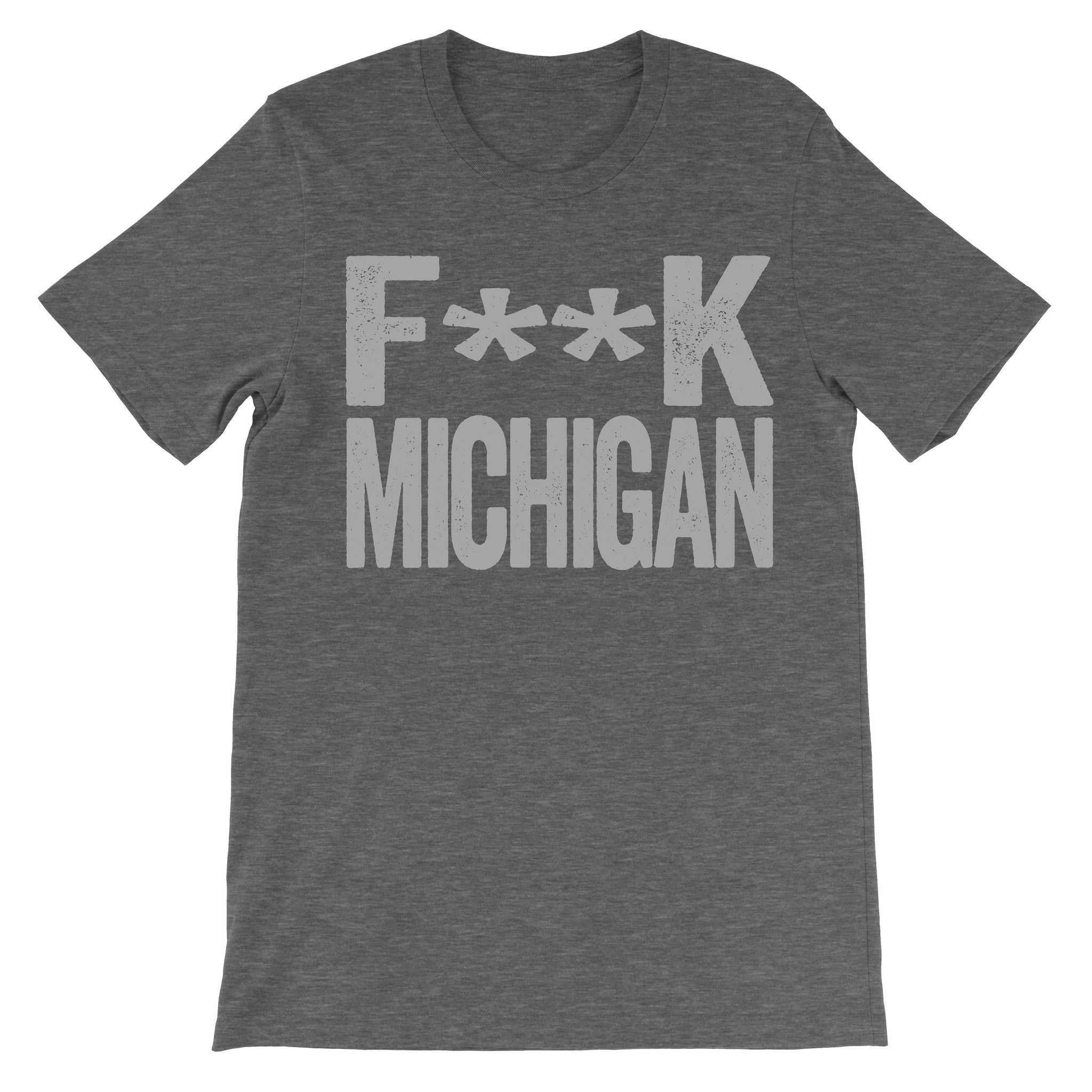 Fuck Michigan dark grey tee
