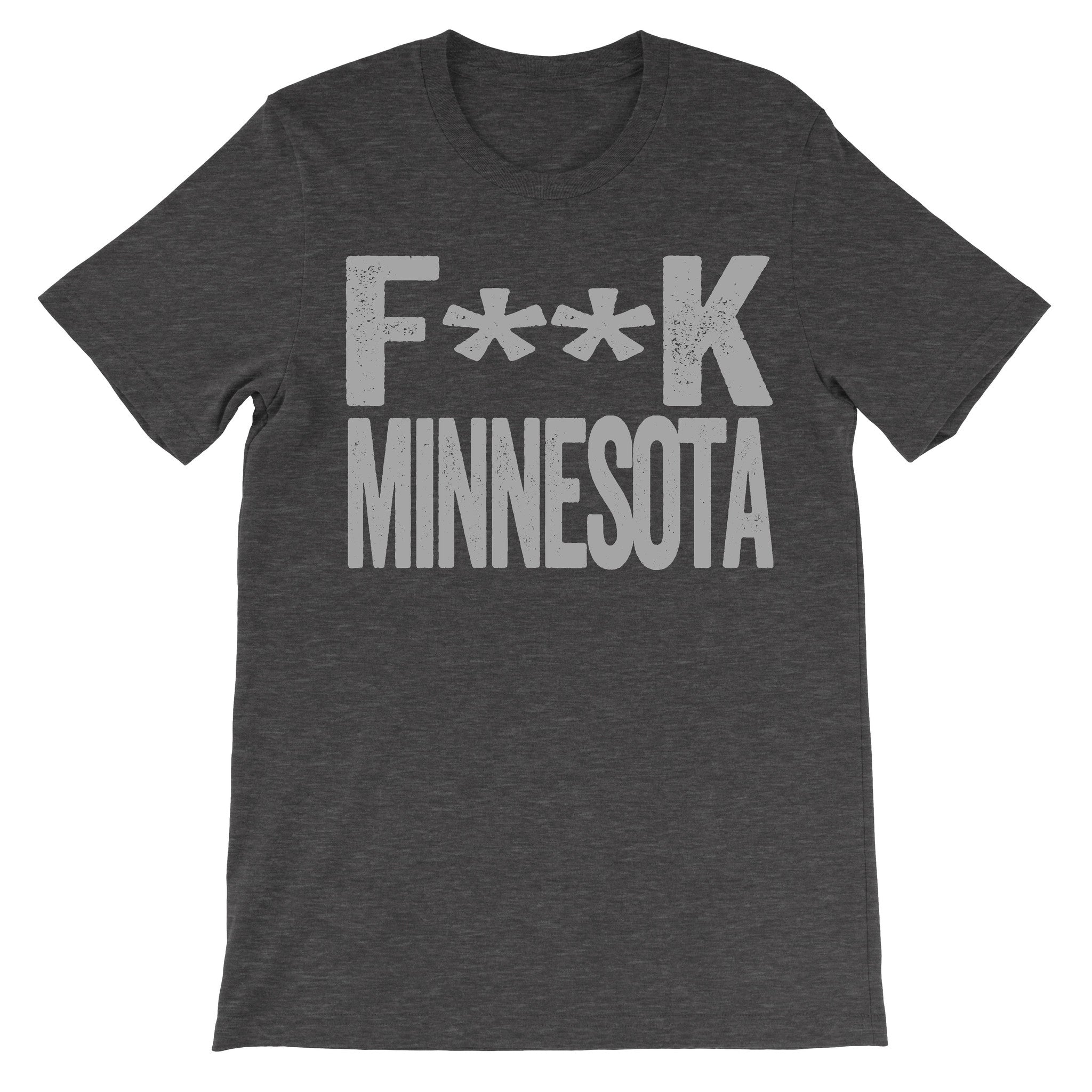 Fuck Minnesota dark grey subversive tee