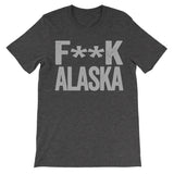 fuck alaska dark grey tee