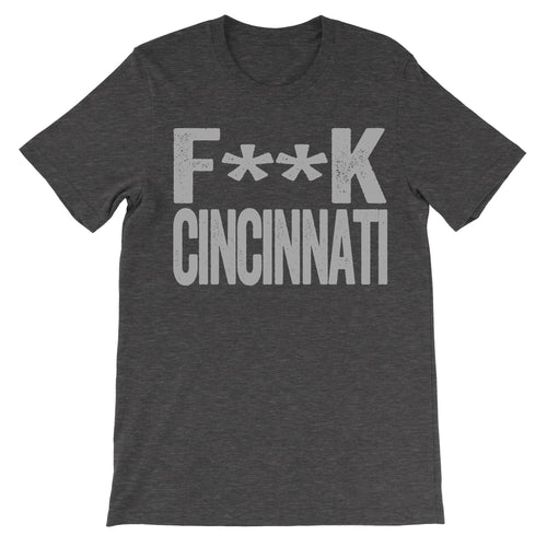fuck Cincinnati dark grey tee