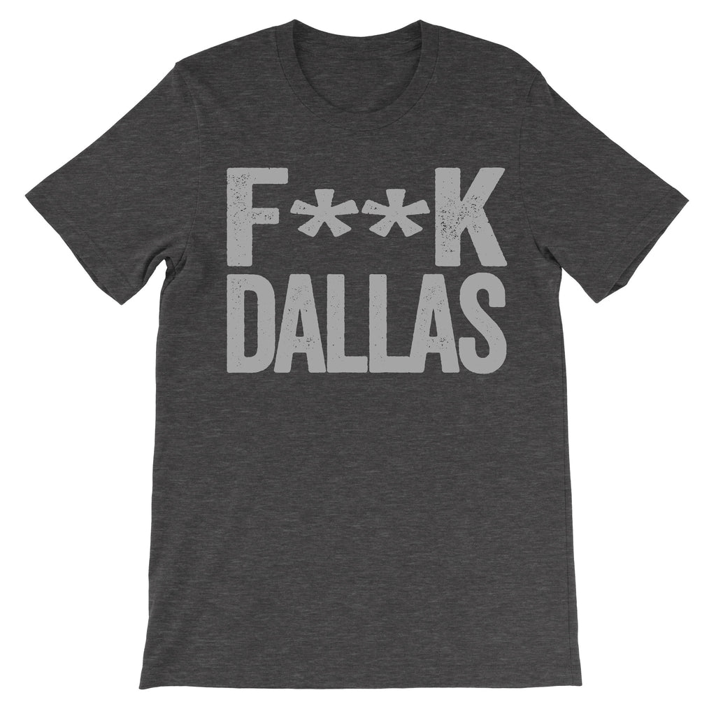 fuck dallas dark grey tee