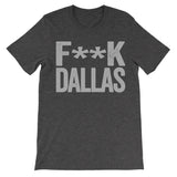 fuck dallas dark grey tee