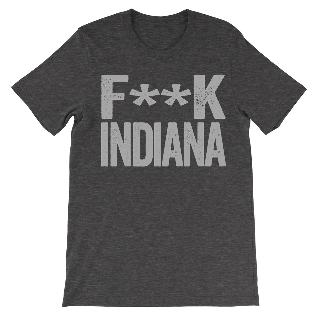 Fuck Indiana dark grey hipster tshirt