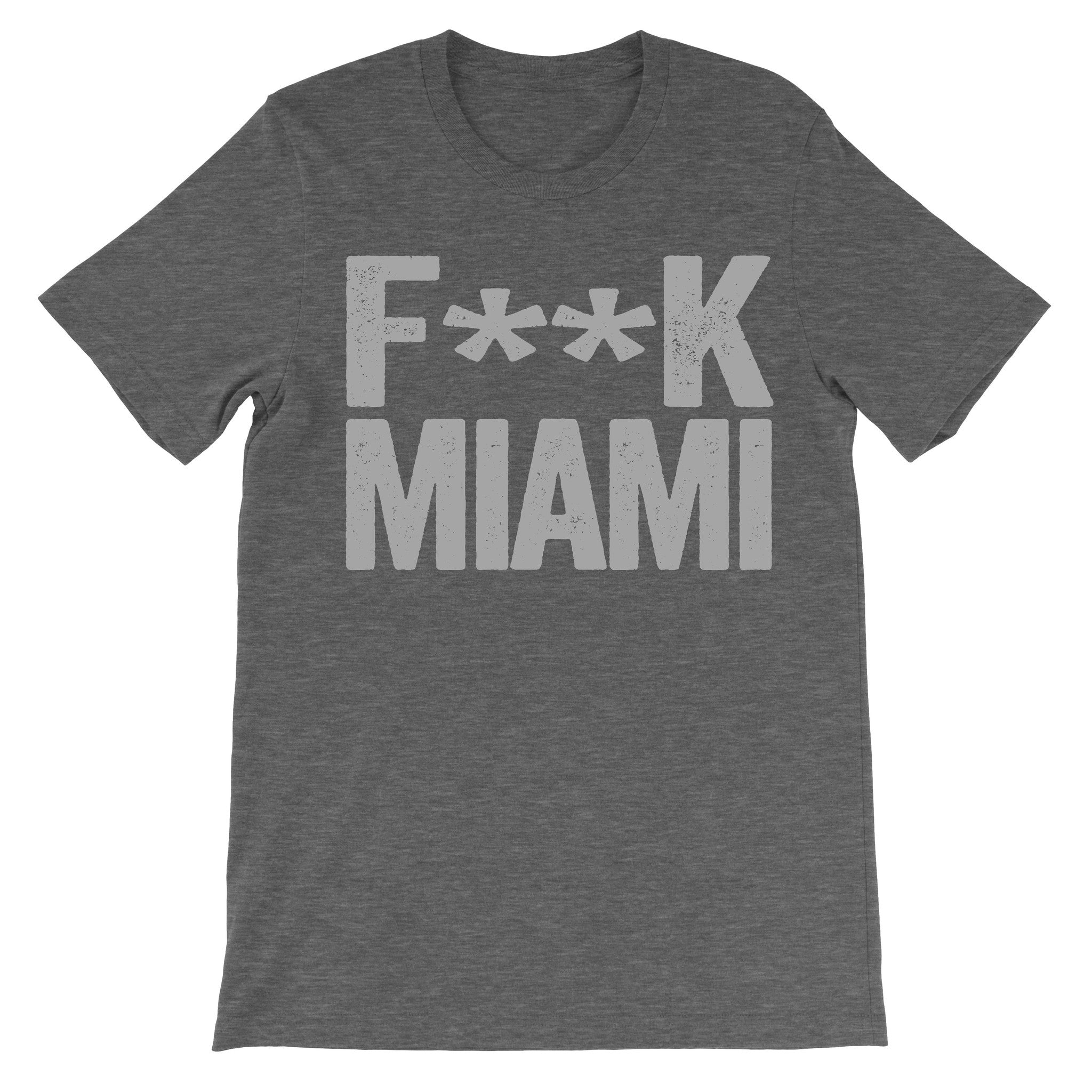 Fuck Miami dark grey top