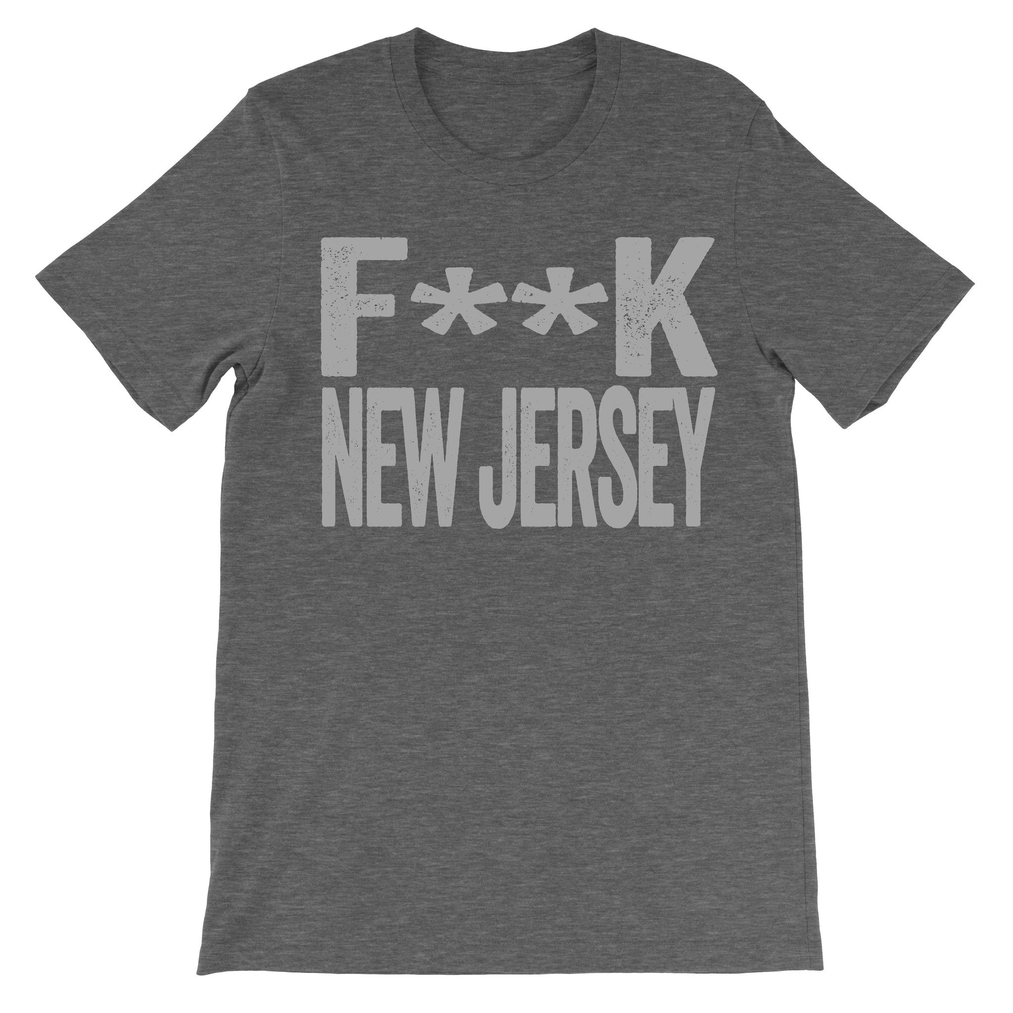 Fuck New Jersey dark grey tee