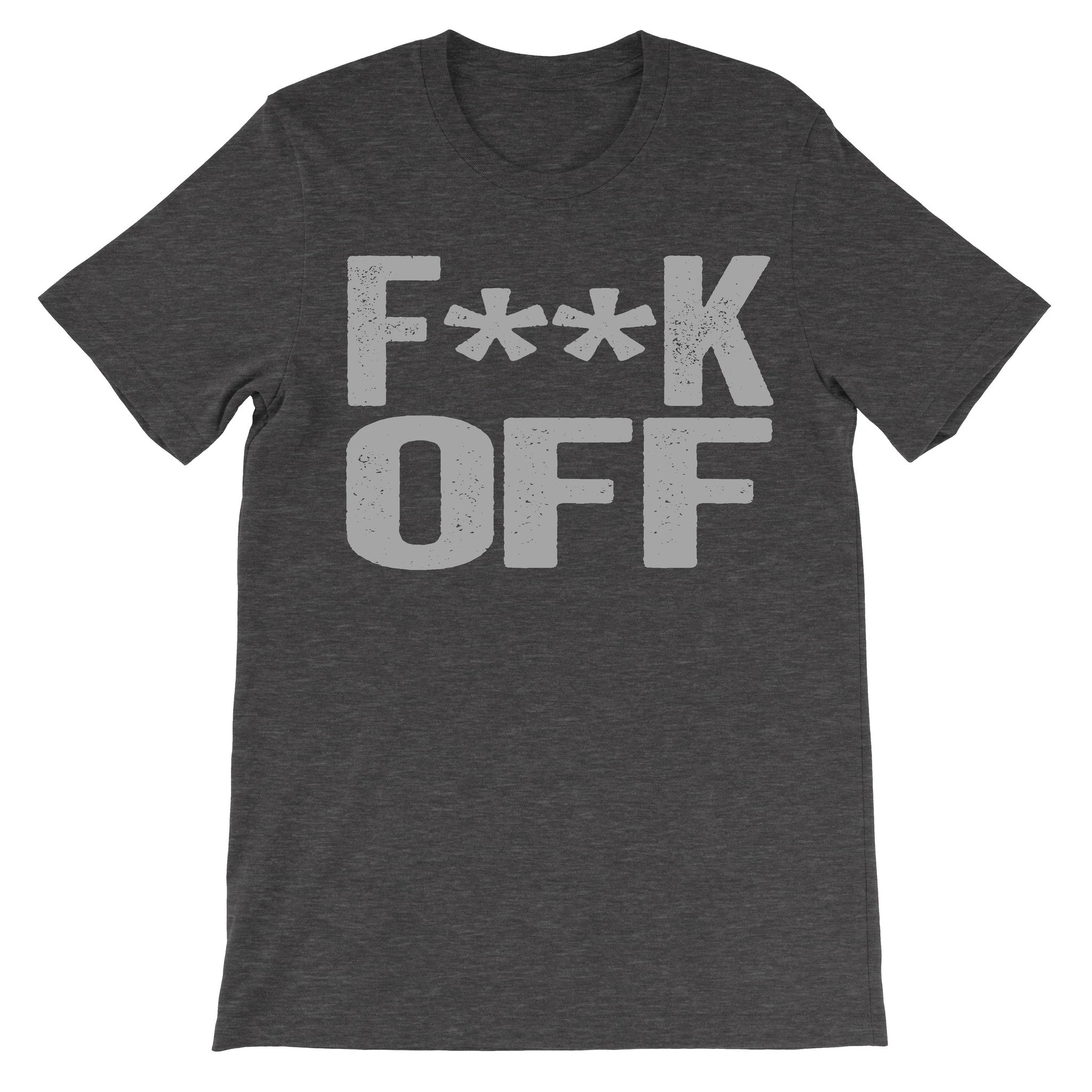 Fuck Off dark grey Censored tee