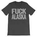 fuck alaska dark grey tee