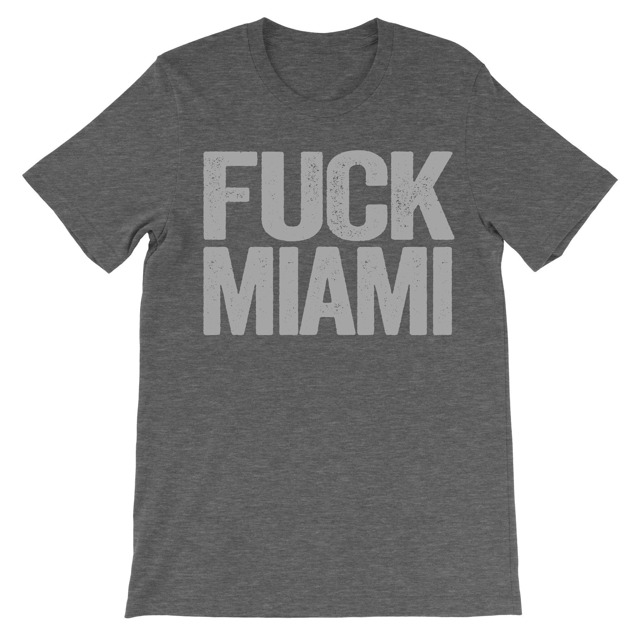 Fuck Miami dark grey top