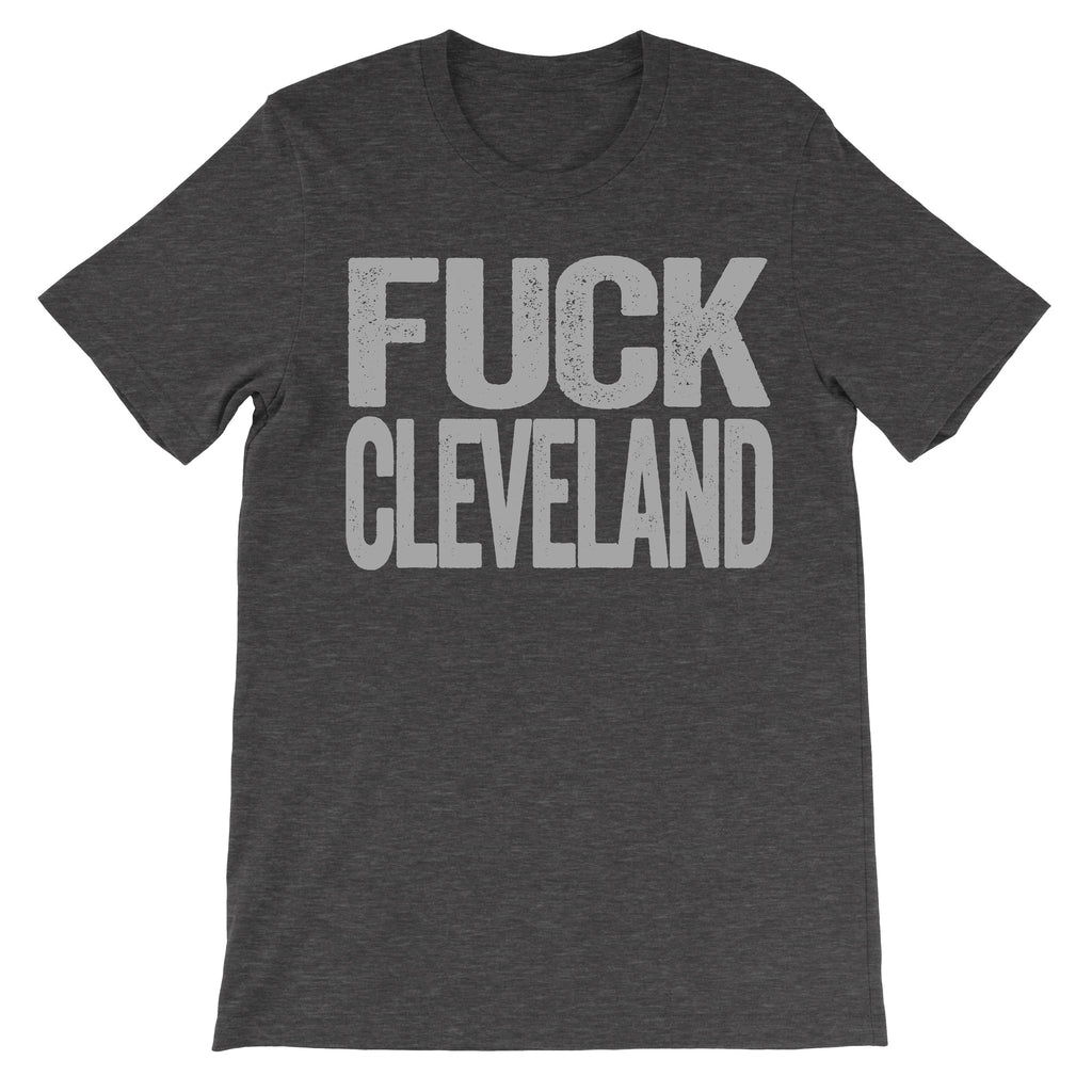 Fuck Cleveland dark grey tee