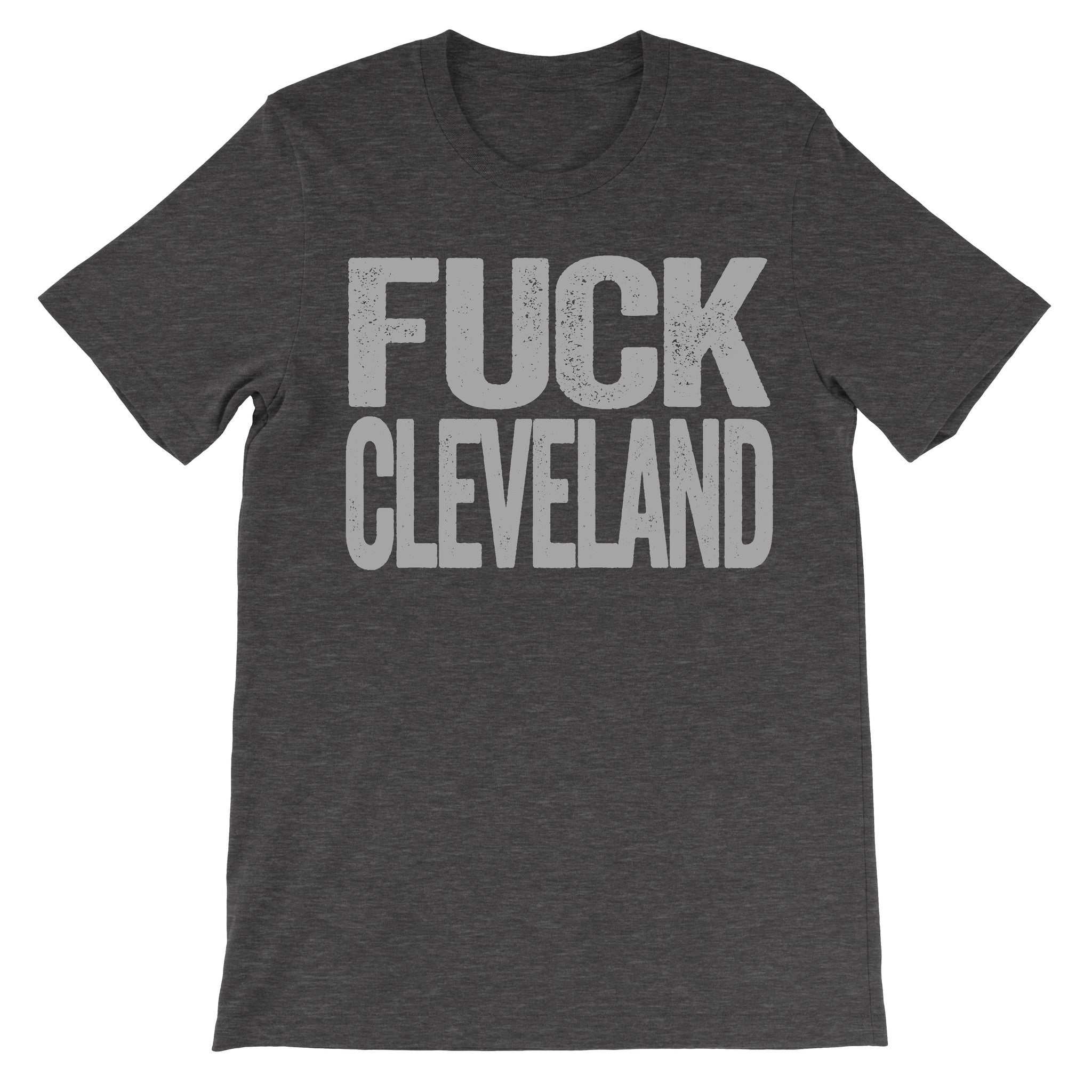 Fuck Cleveland dark grey tee