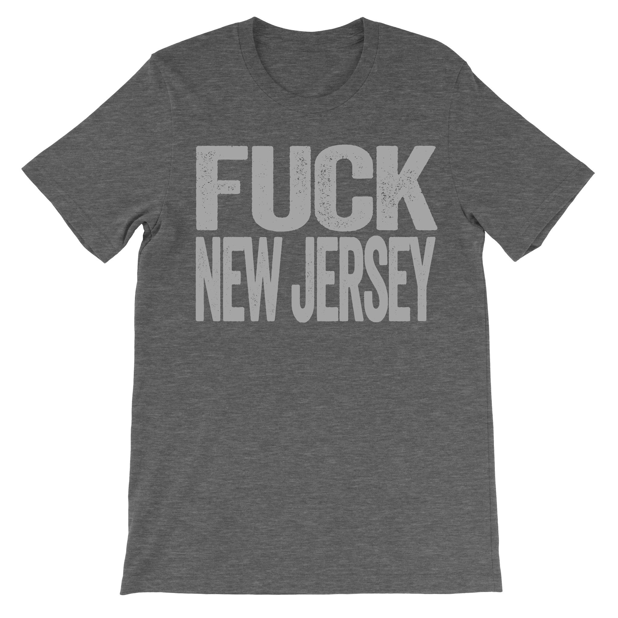 Fuck New Jersey dark grey tee