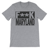 Fuck Maryland grey funny tshirt