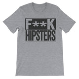 Fuck Hipsters grey tshirt