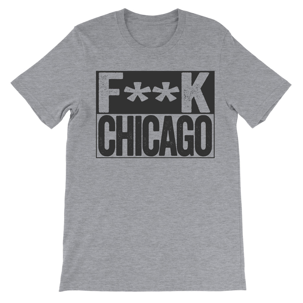 fuck chicago grey tee
