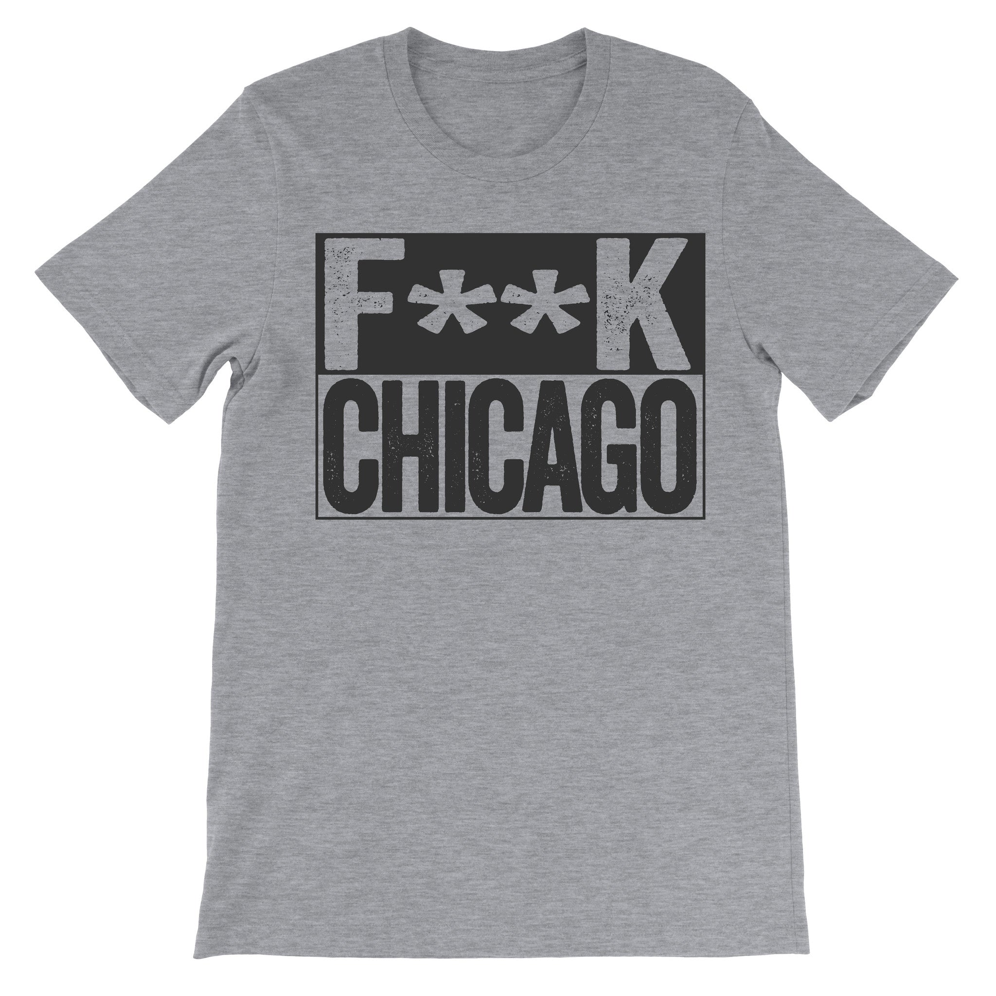 fuck chicago grey tee