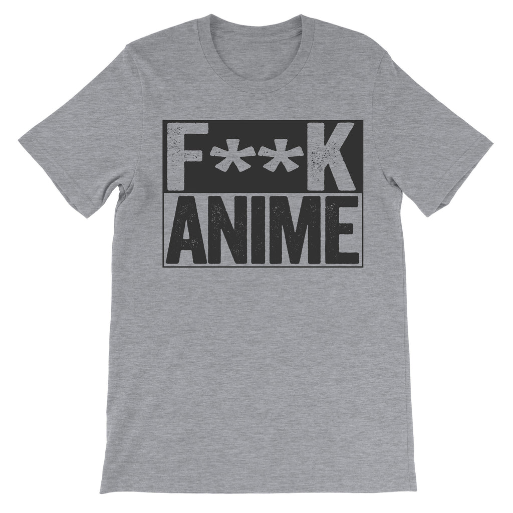 Fuck Anime grey tshirt