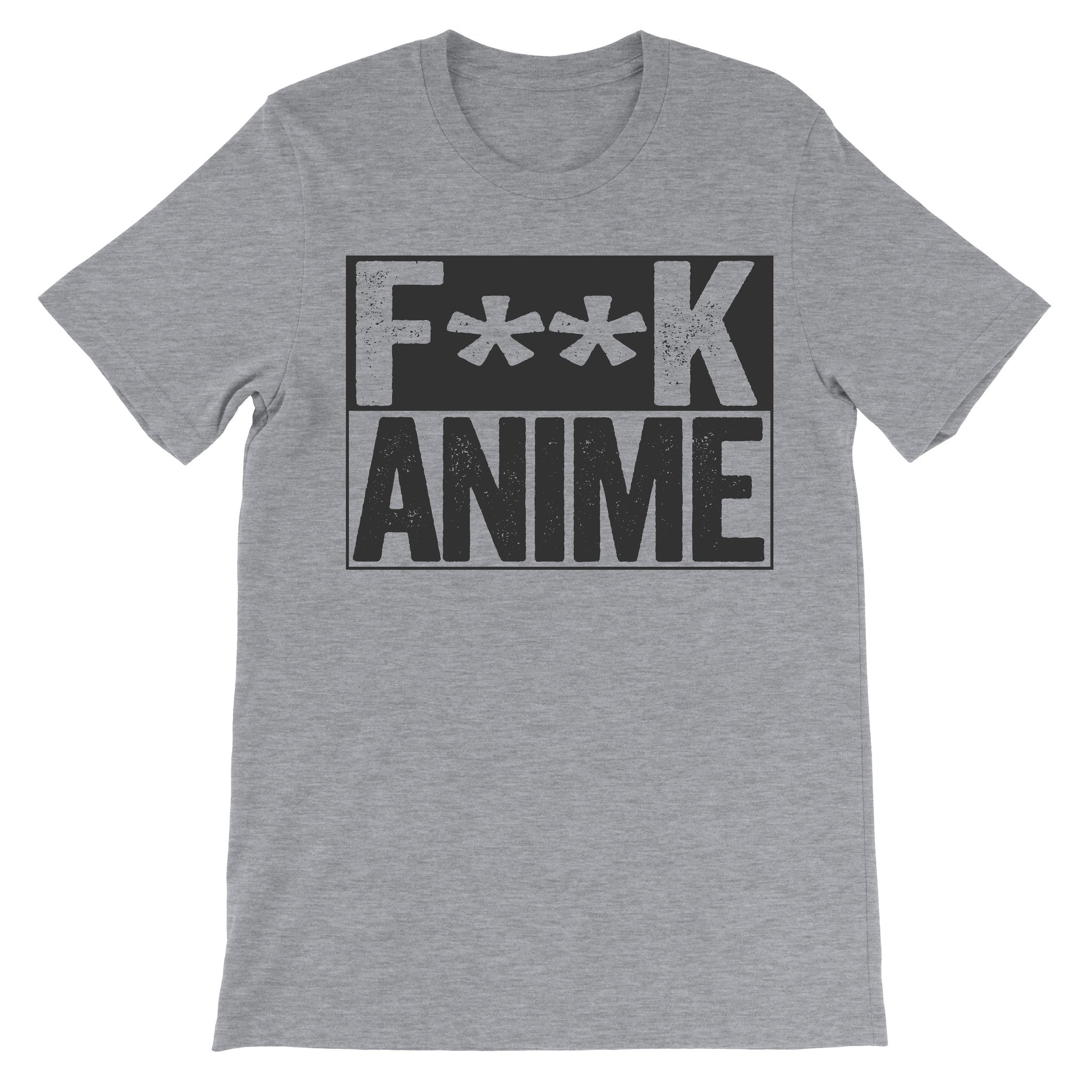 Fuck Anime grey tshirt
