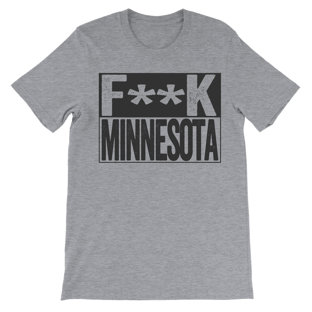 Fuck Minnesota grey subversive tshirt