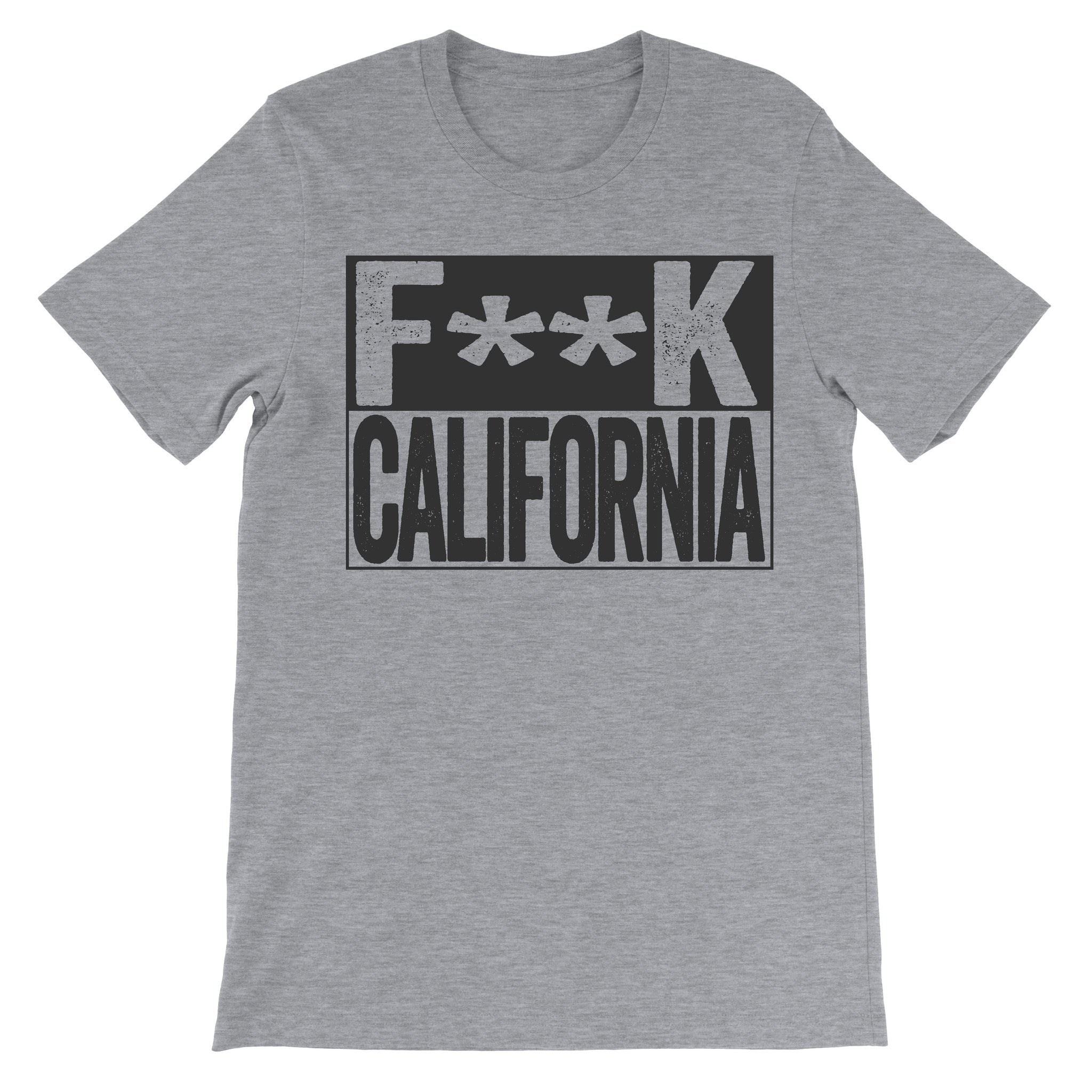Fuck California grey trendy tshirt