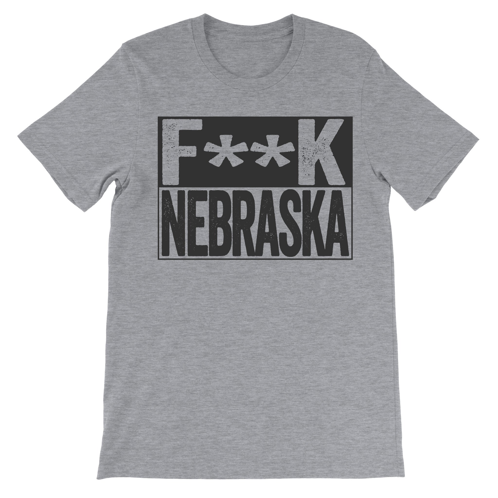 fuck nebraska grey tshirt