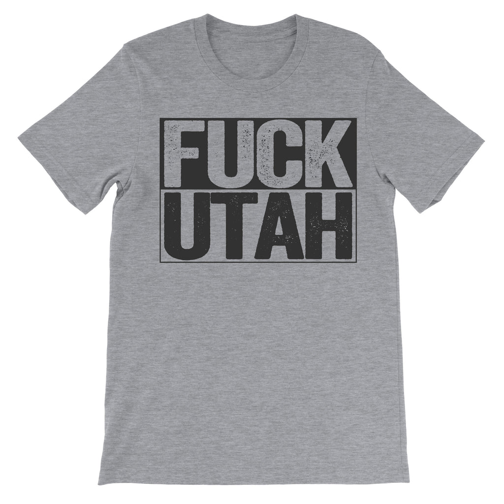 Fuck Utah grey trendy tshirt