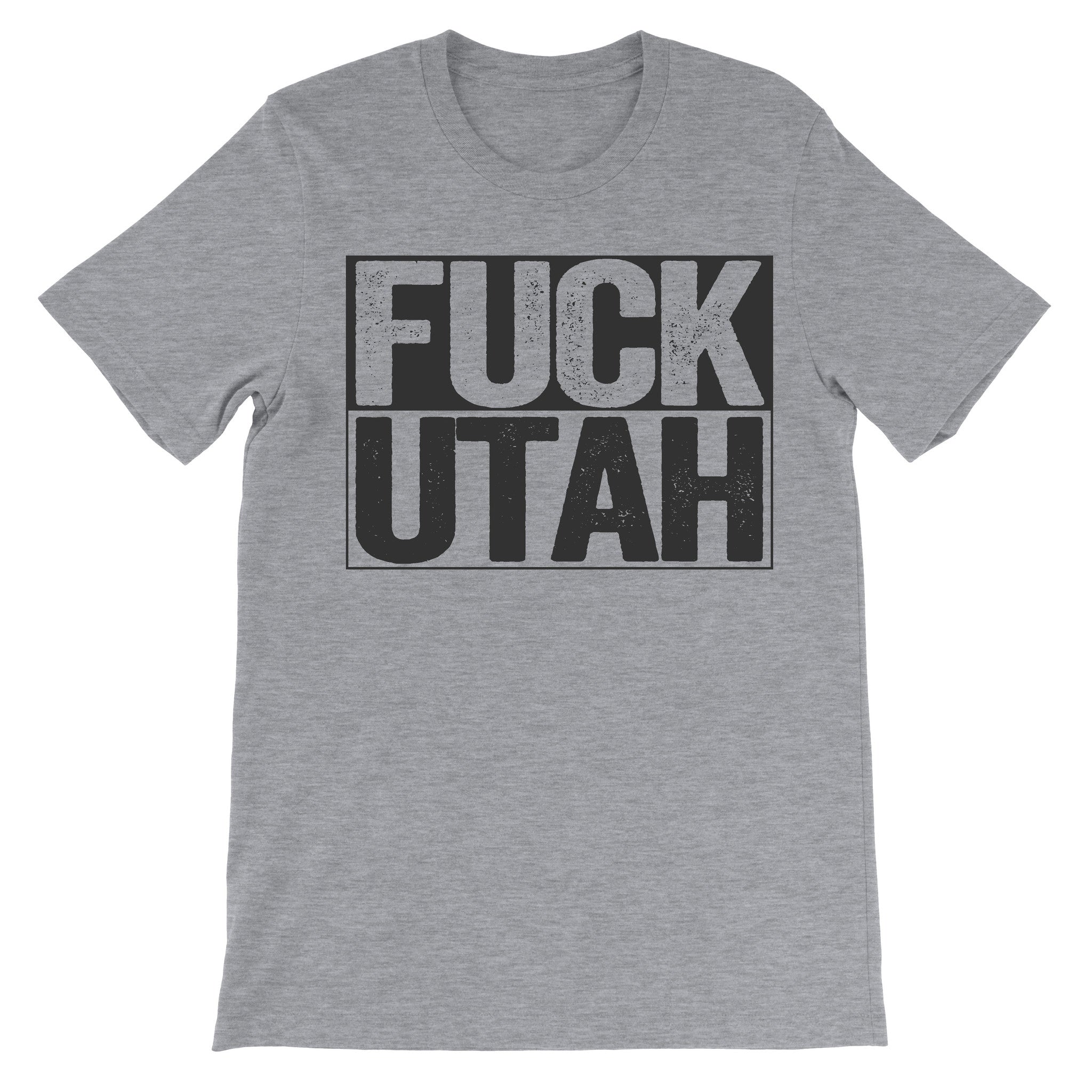 Fuck Utah grey trendy tshirt
