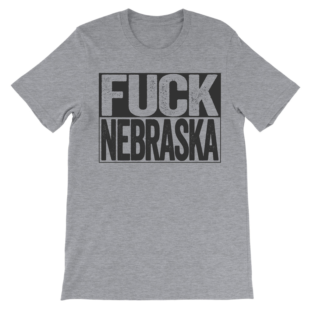 fuck nebraska grey tshirt